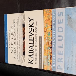 Vandals Classics Preludes Vol 1, Kabalevsky 24 Children & Alfreds Scales, Chords